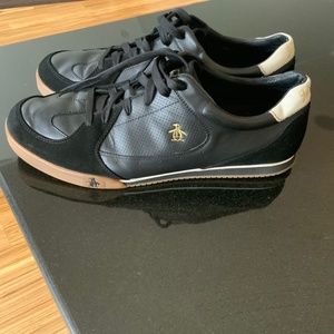 Black leather sneakers “ Penguin” size 13 mens